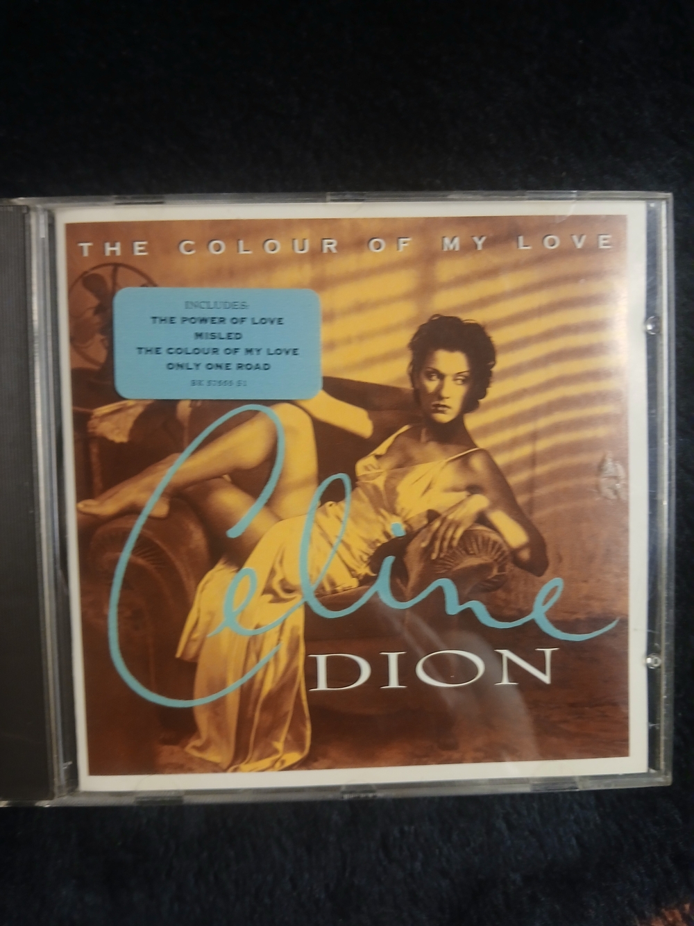 Sony CD Jewel Case with Brown and Blue Artwork